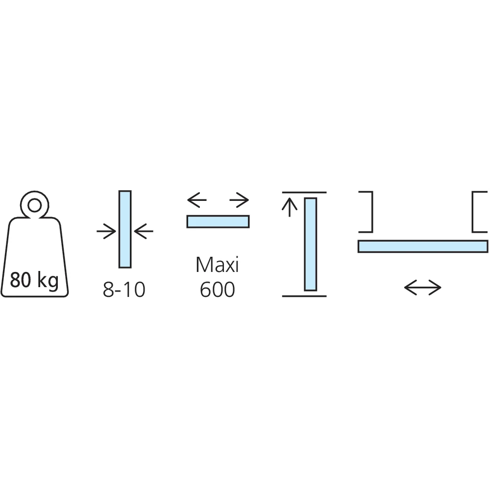 Garniture 1 porte Purolino PLUS 80