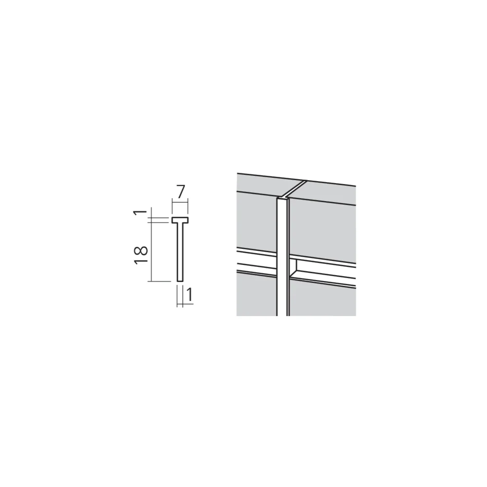 Profil de recouvrement entre panneaux