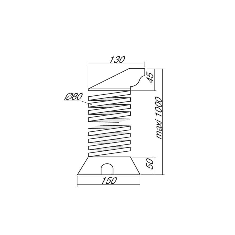 Guide-câbles vertical