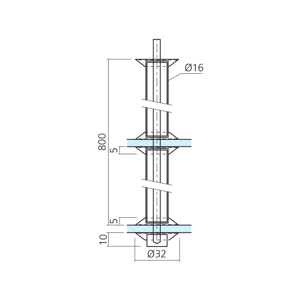 Entretoise recoupable