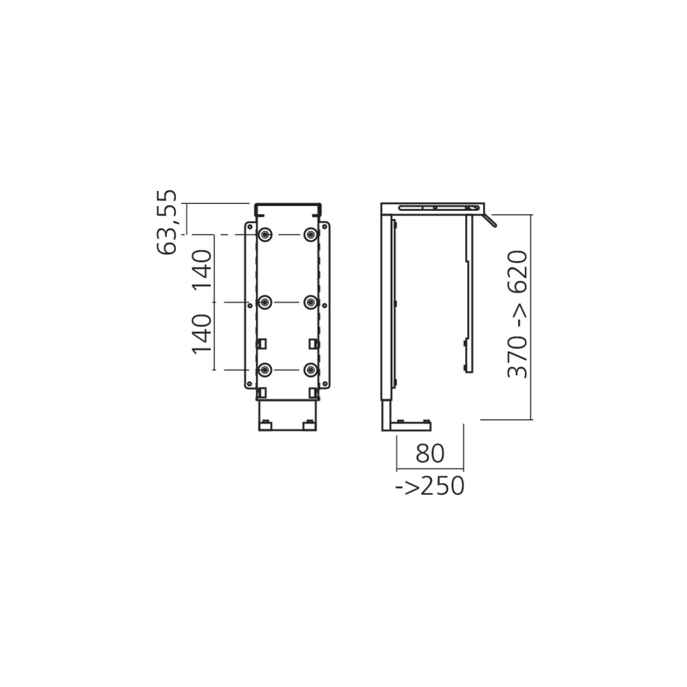 Support unité centrale