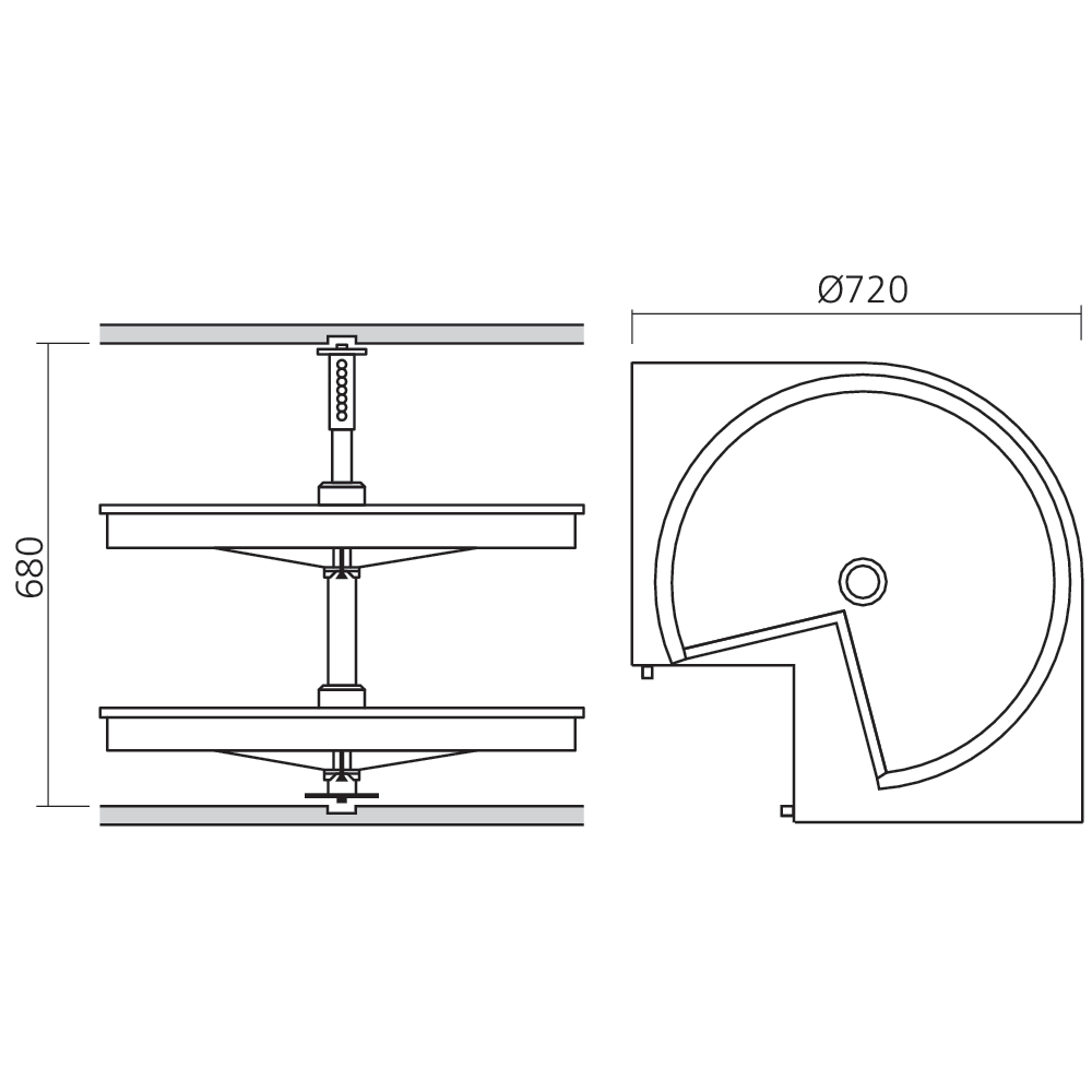Elément d'angle standard