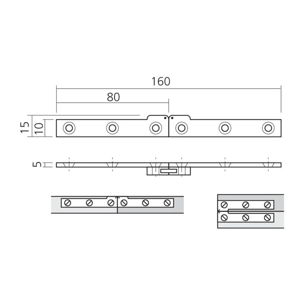 Charnière de table à jeux