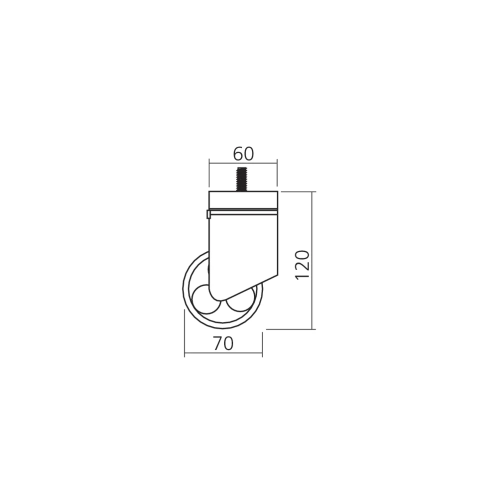 Roulette pour pied de table