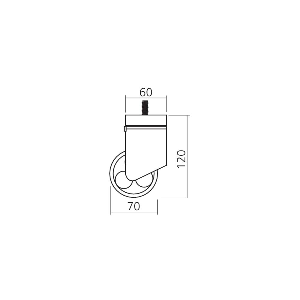 Roulette pour pied de table