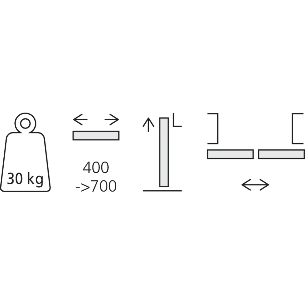 Garniture 2 portes Symmetric 80/Z
