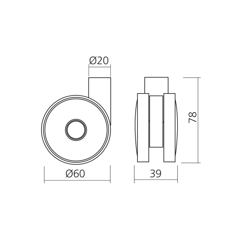 Roulette double galet SPEEDY