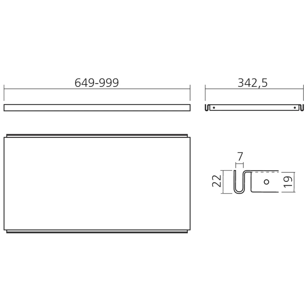 Tablette métallique