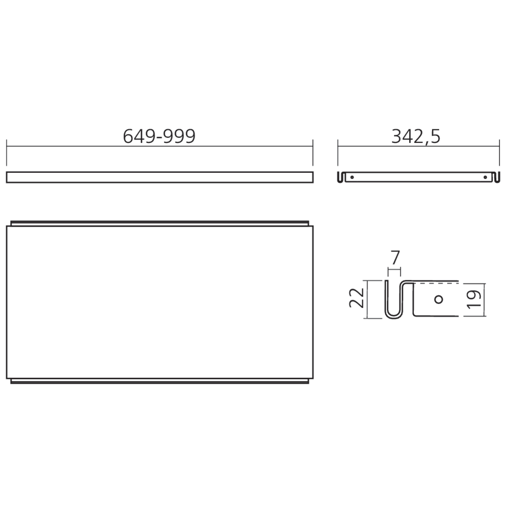 Tablette métallique
