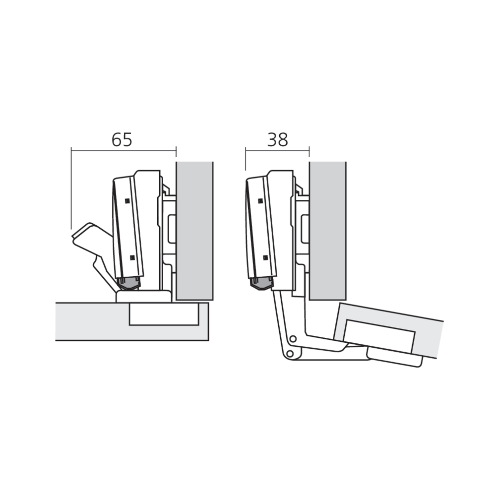Amortisseur BLUMOTION à clipser sur charnière