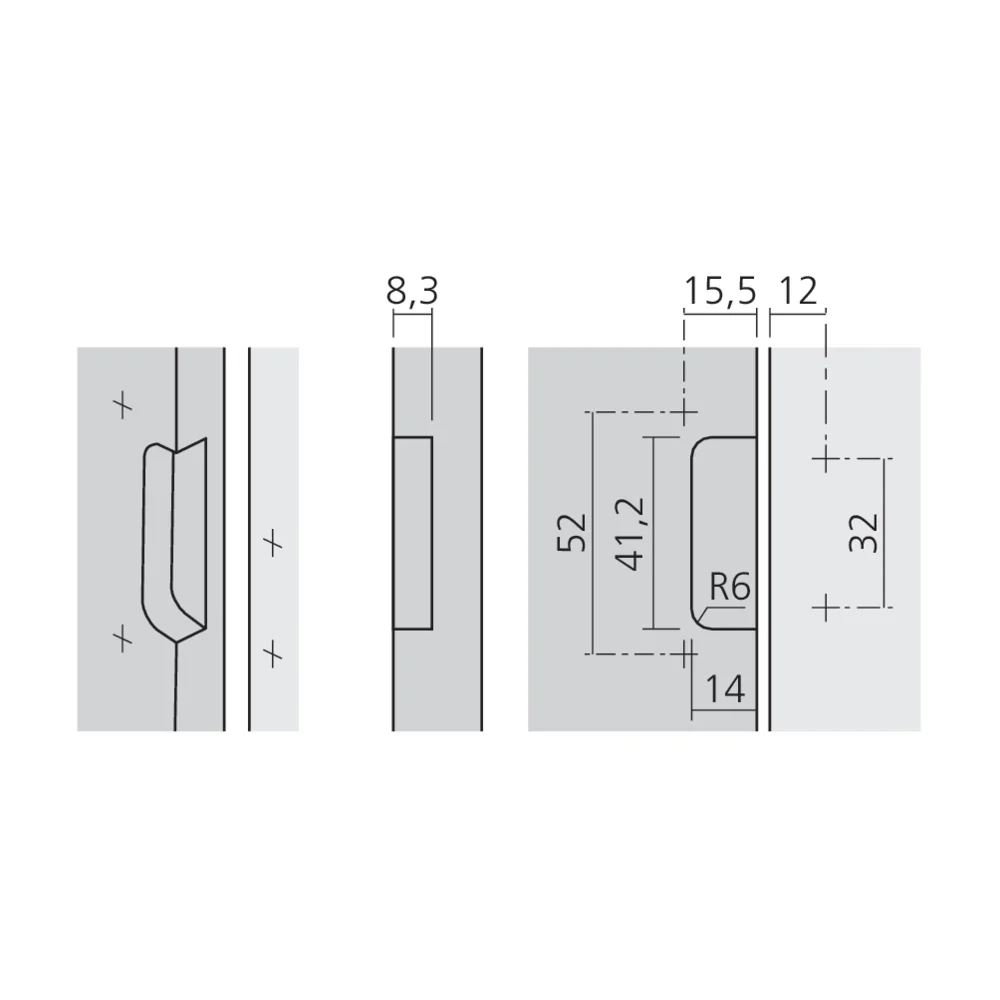 Charnière à nœud apparent