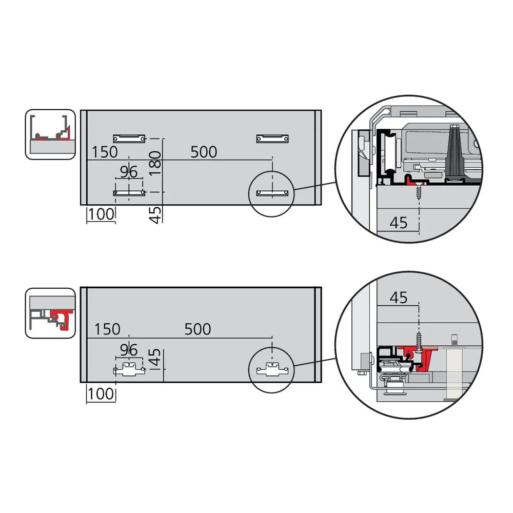 Set de fixation PS40