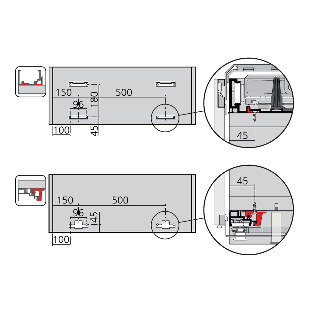 Set de fixation PS40
