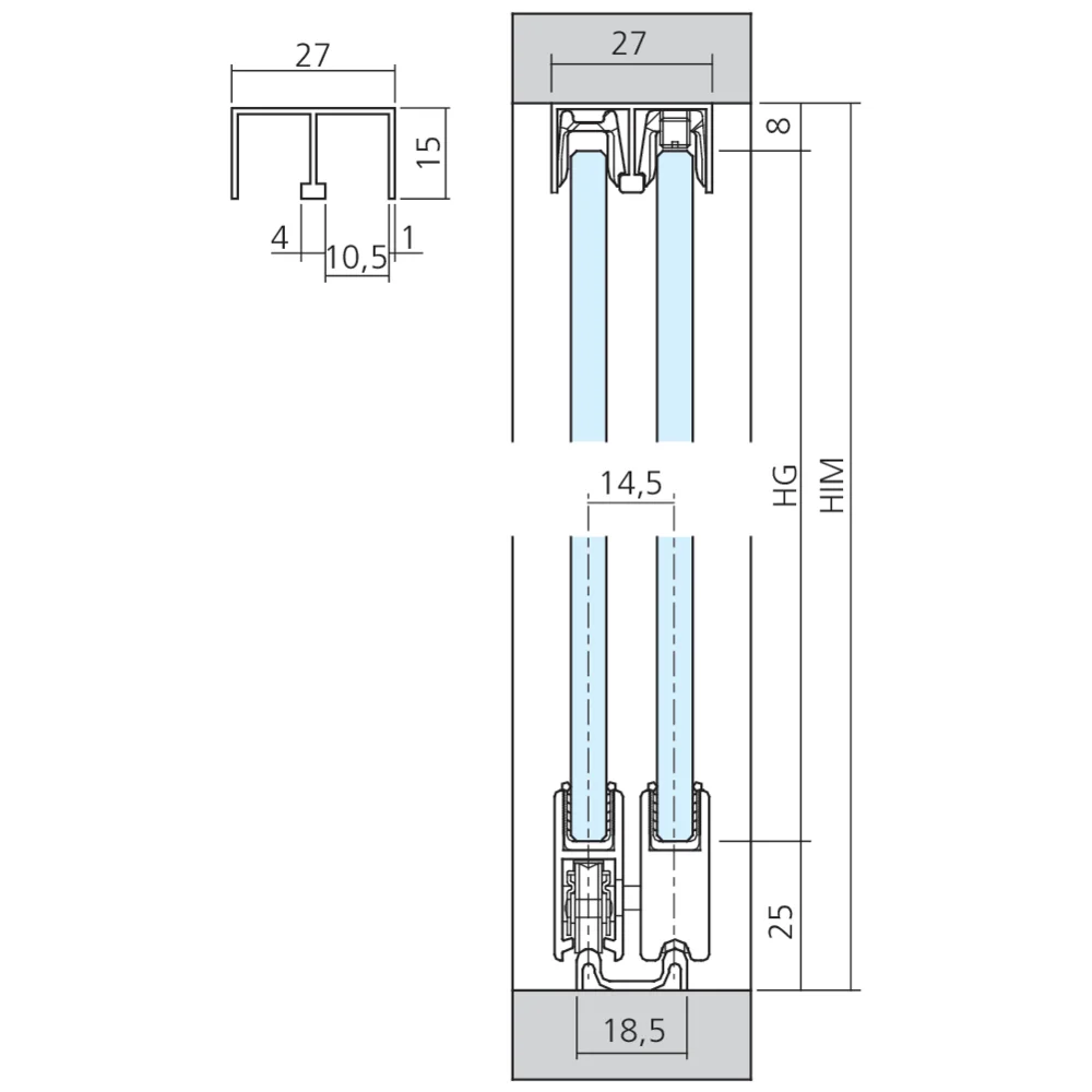 Rail de guidage H6340