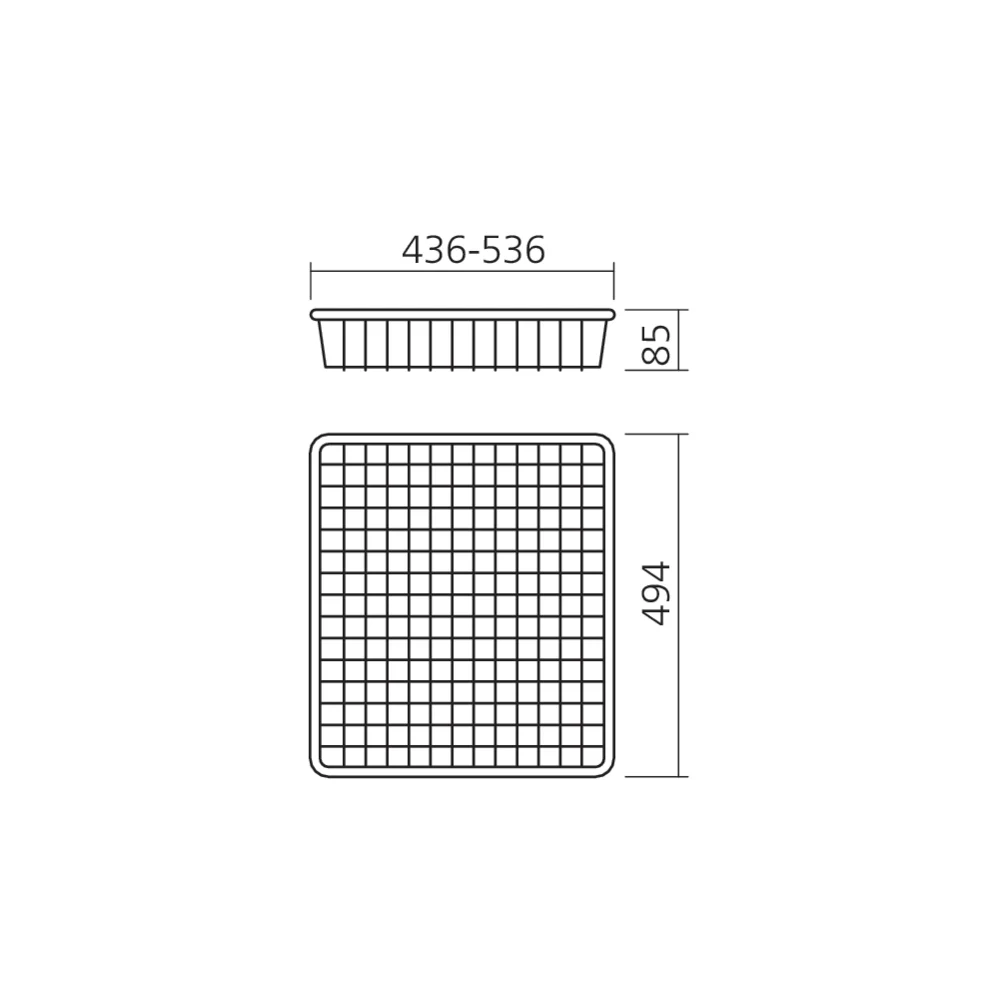 Panier fil hauteur 85 mm