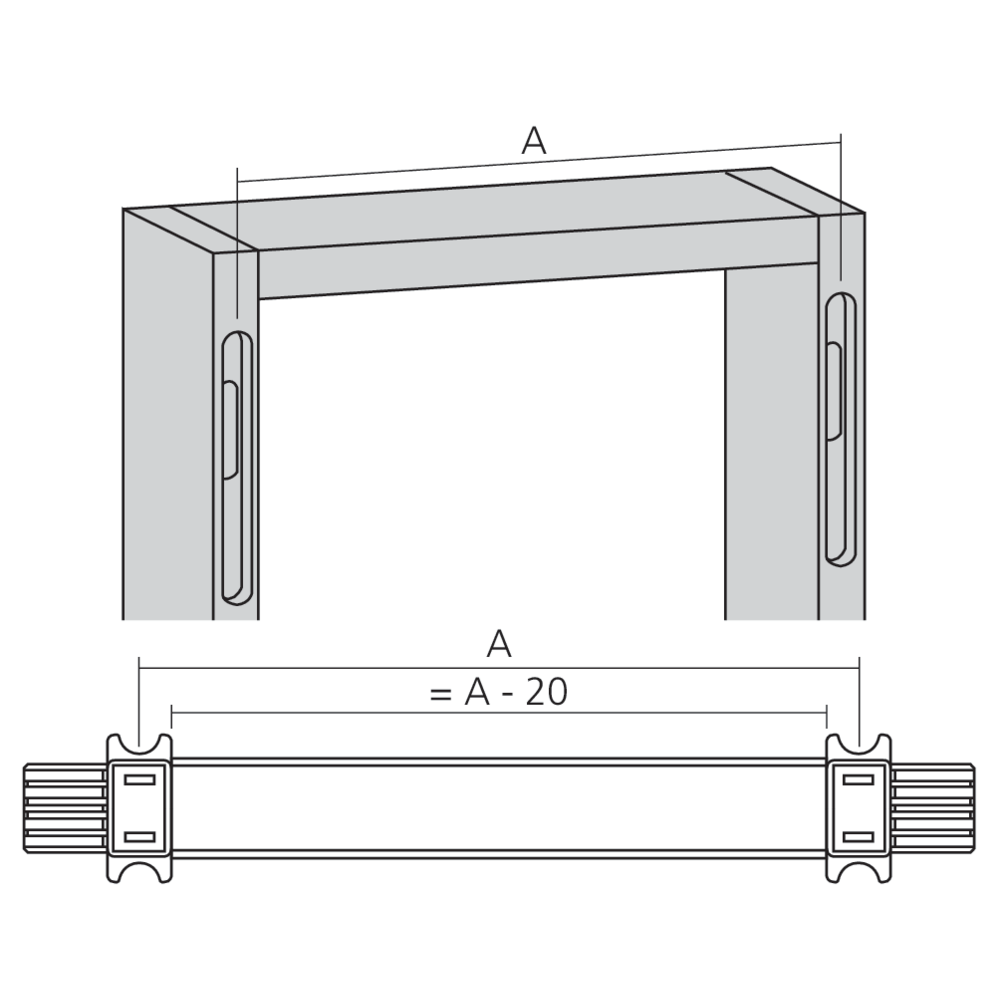 Profil pour gabarit de perçage