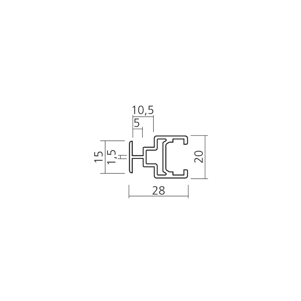 Profil traverse PS40/PS48