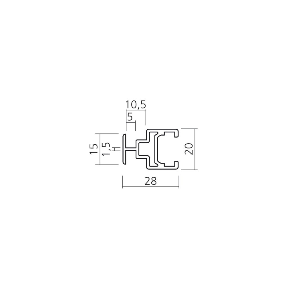 Profil traverse PS40/PS48
