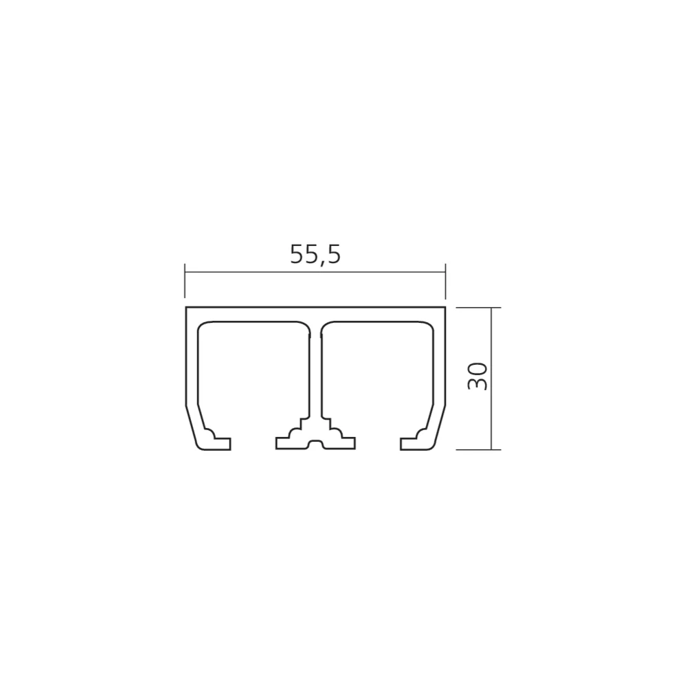 Rail double Dorado 40