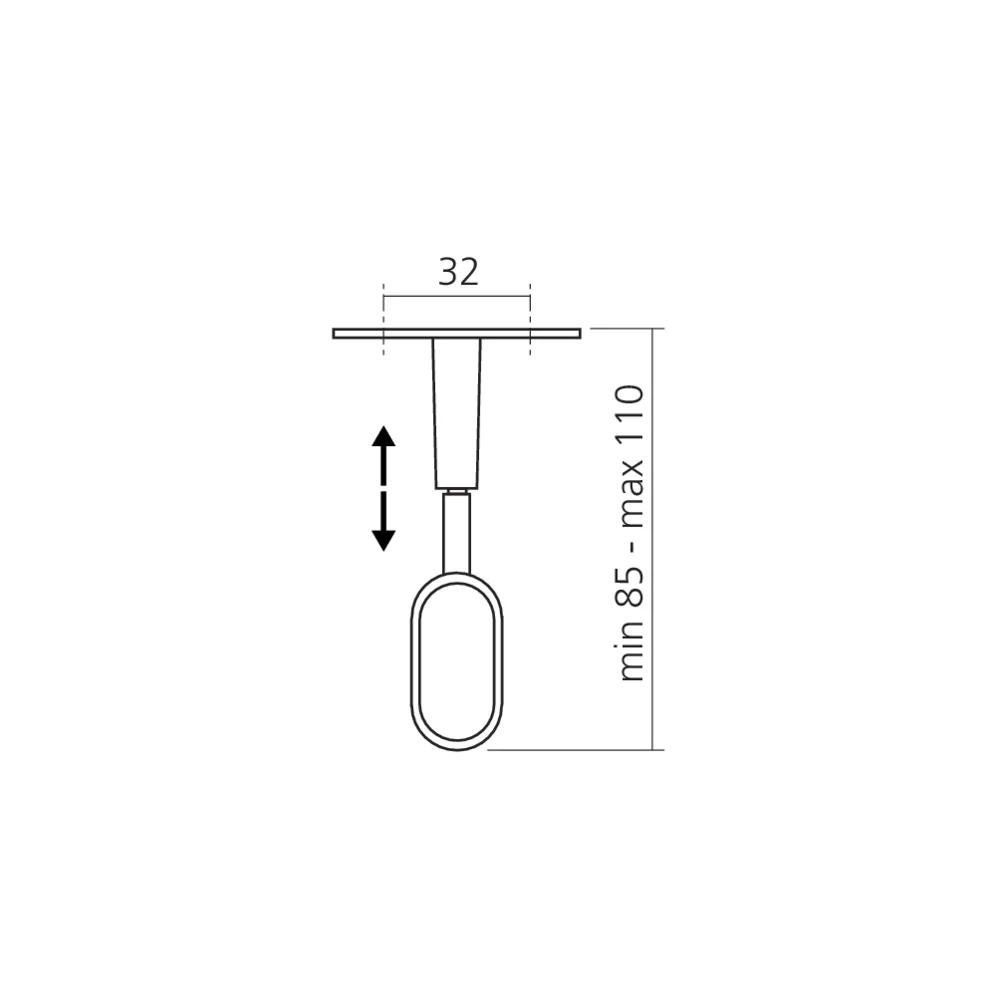 Support tube réglable