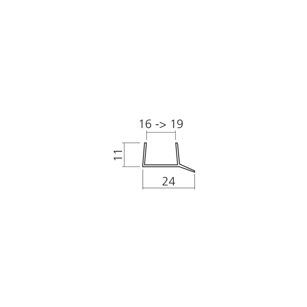 Profil pour joint de socle
