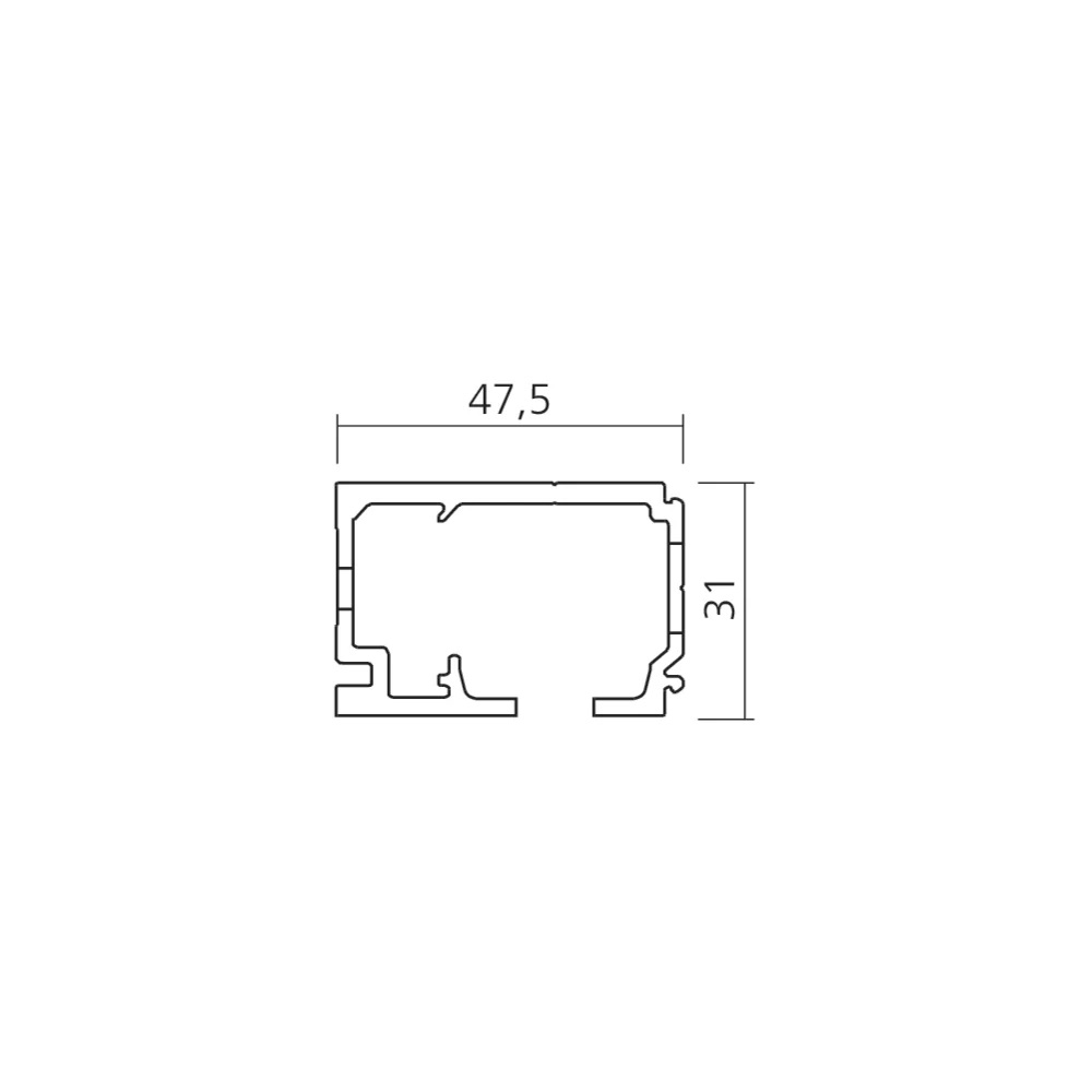 Rail mural PORTA 60/100 HMD
