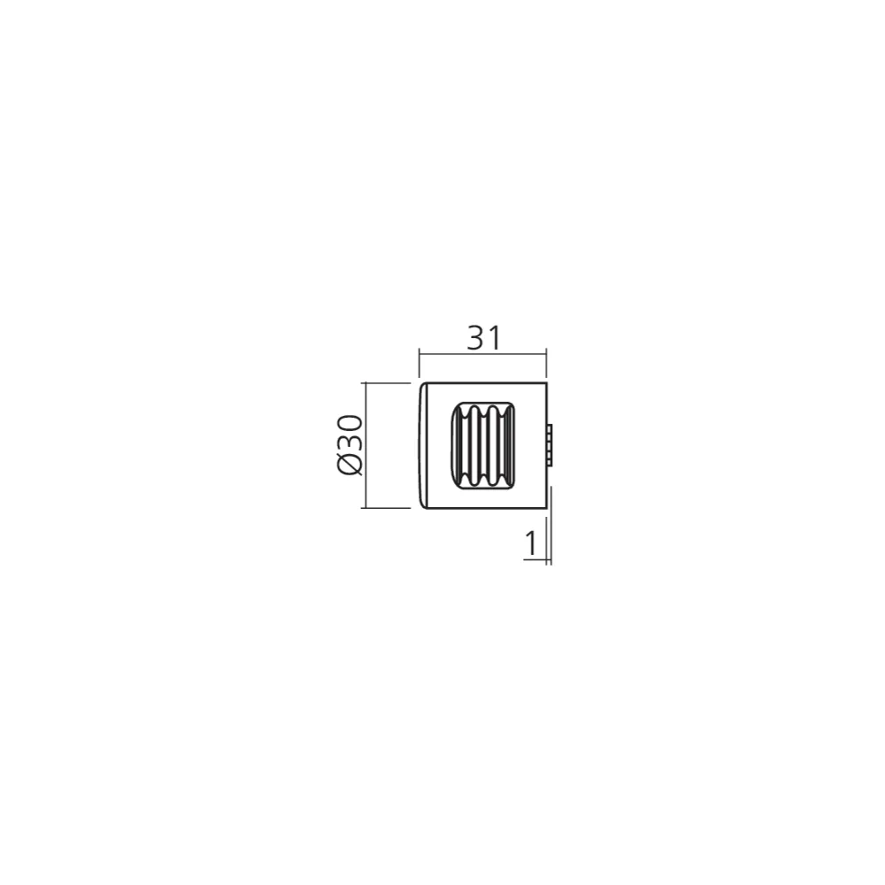 Bouton décoratif fixe