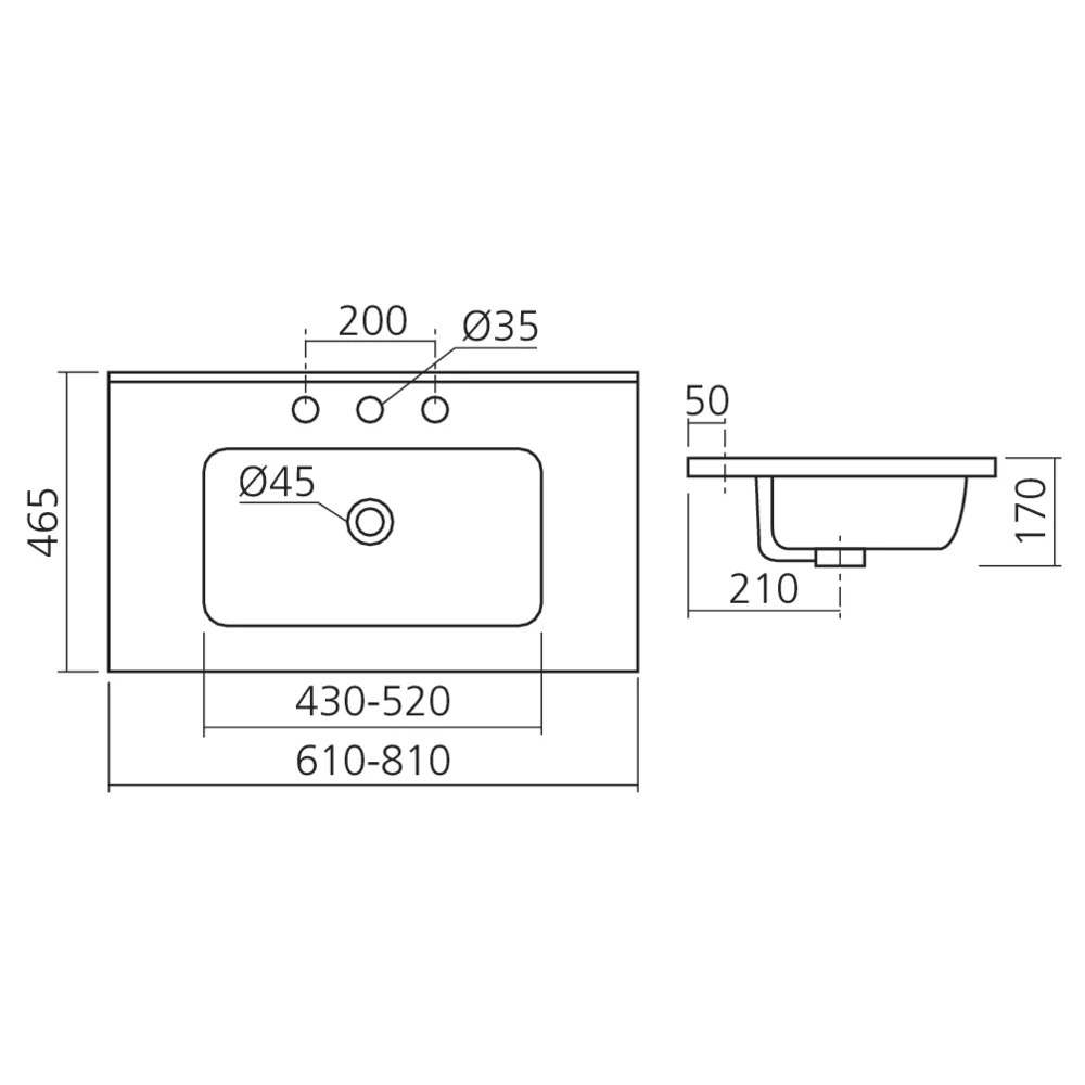Vasque simple de salle de bain