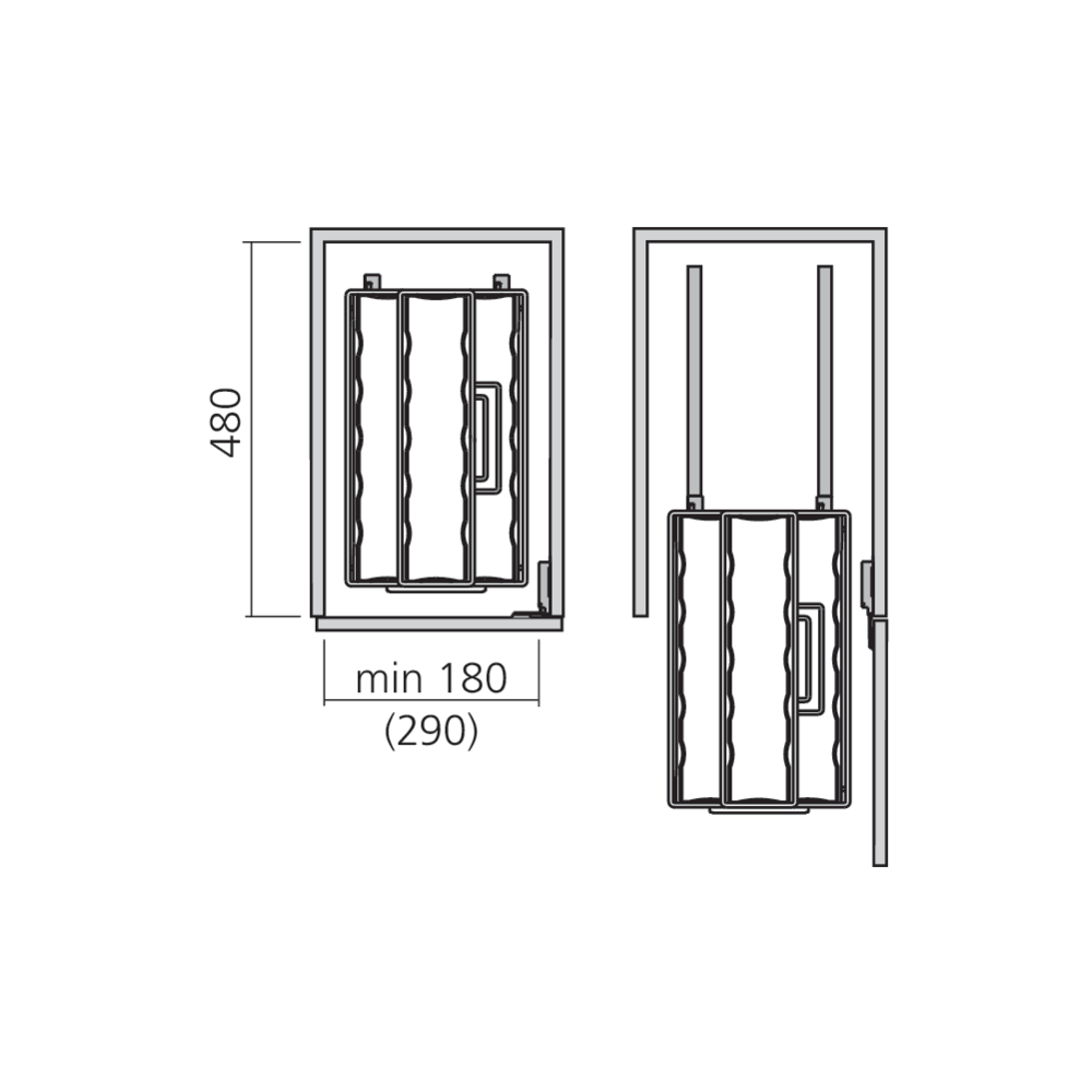 Ensemble coulissant PORTERO