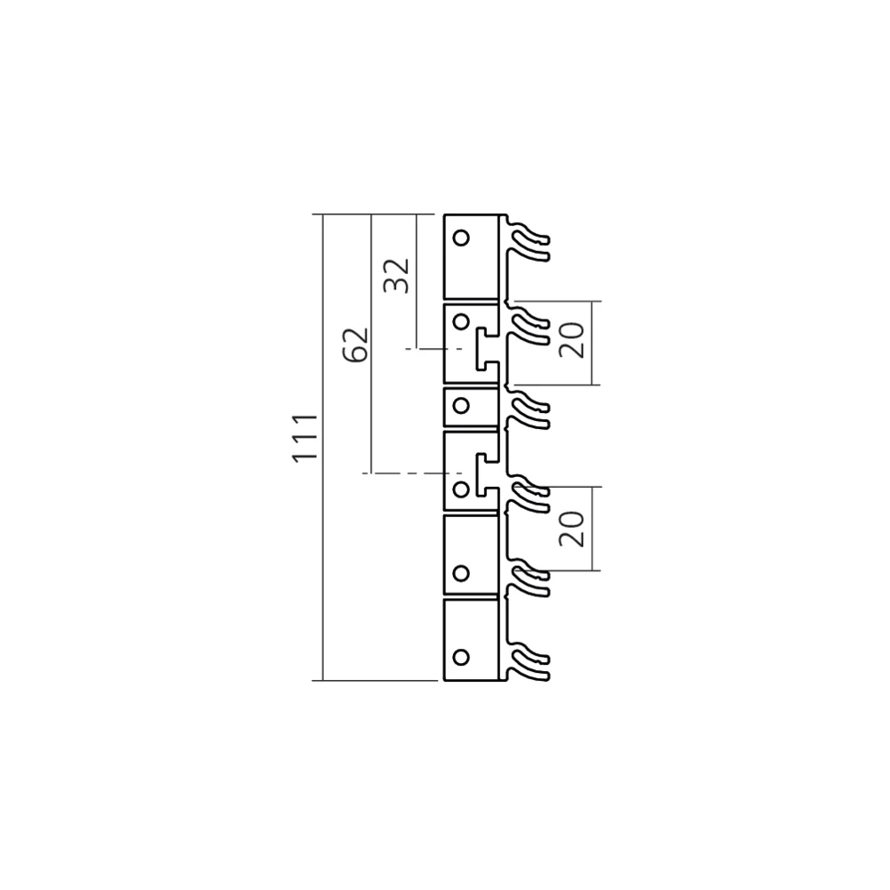 Attaches pour fixation entre parois