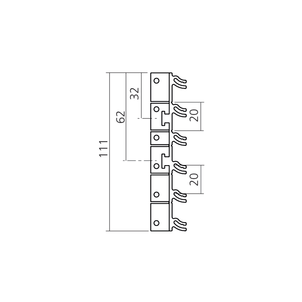 Attaches pour fixation entre parois