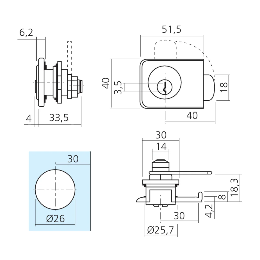 Serrure batteuse de glace