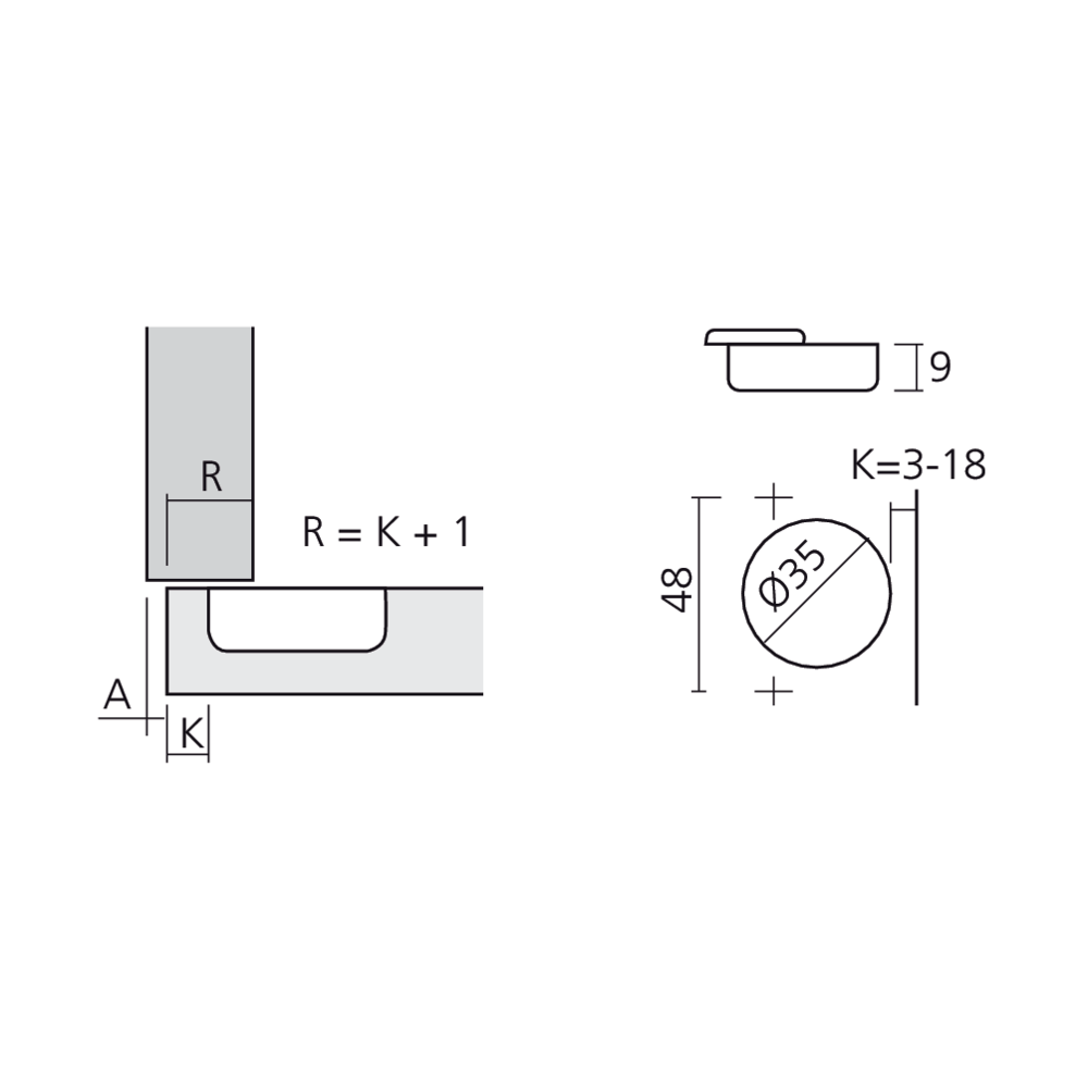 Charnière spéciale