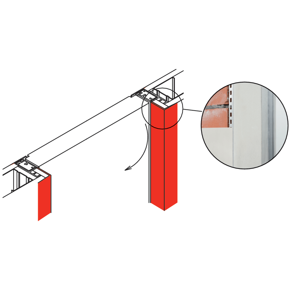 Set de finition pour porte sous-tenture