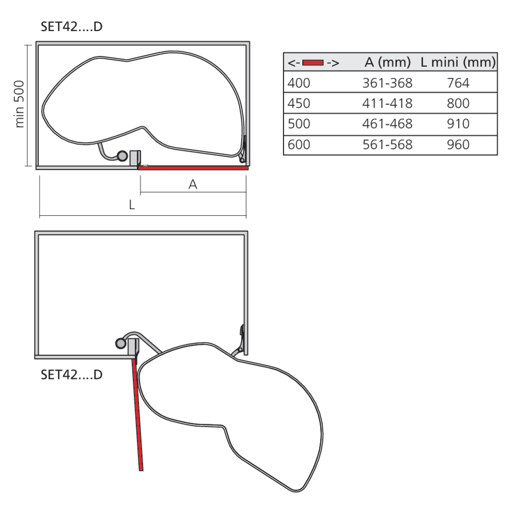 Ensemble d'angle LeMans II Arena Classic fond blanc galerie chromée