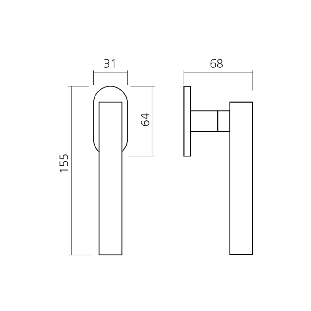 Poignée de fenêtre BLEND