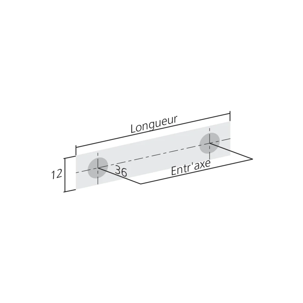 Poignée bâton Ø12 mm