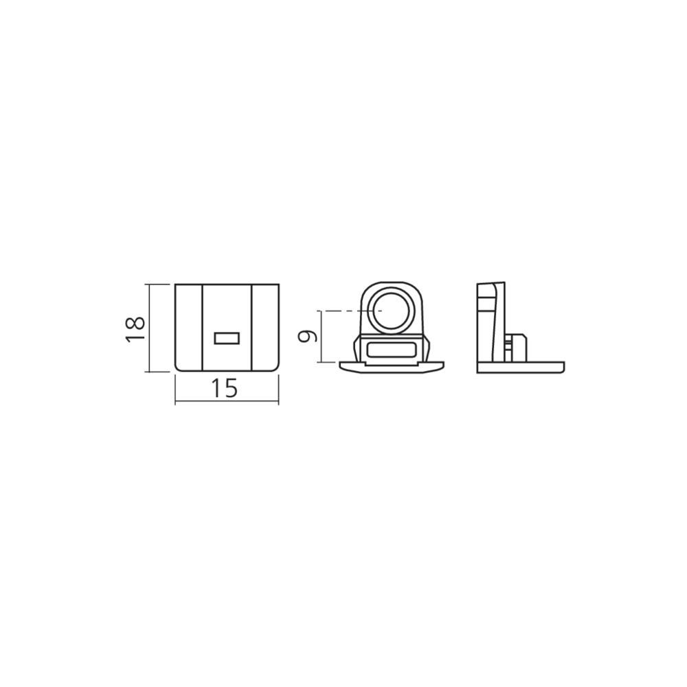 Taquet pour support Shelf Block démontable