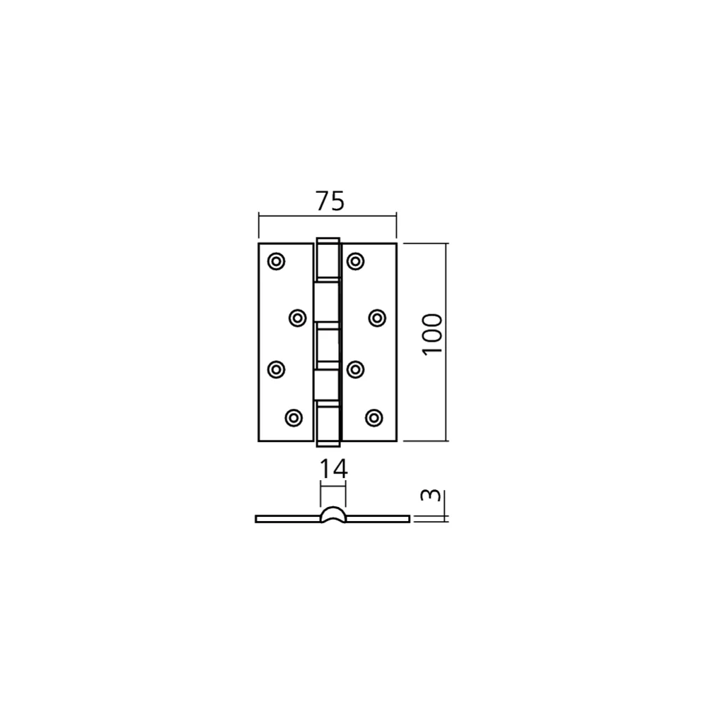 Charnière à roulements
