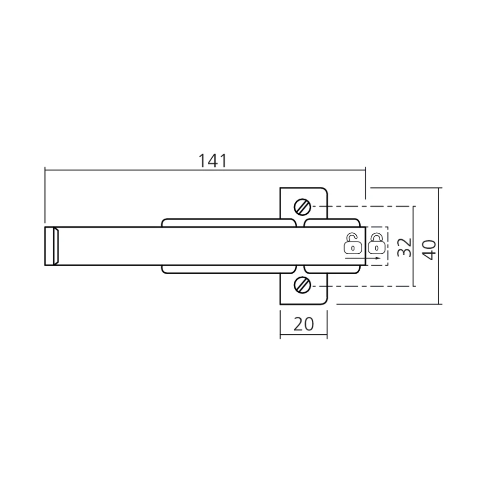 Entrebaîlleur et verrou de porte
