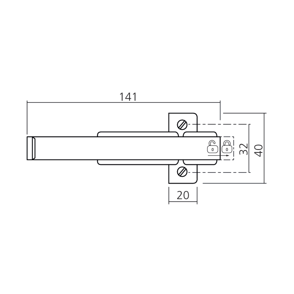 Entrebaîlleur et verrou de porte