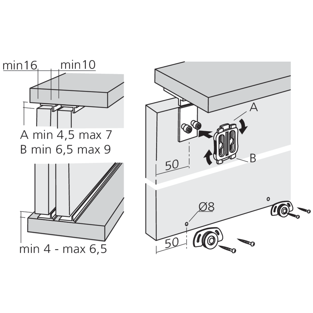 Garniture 1 porte Roll 25