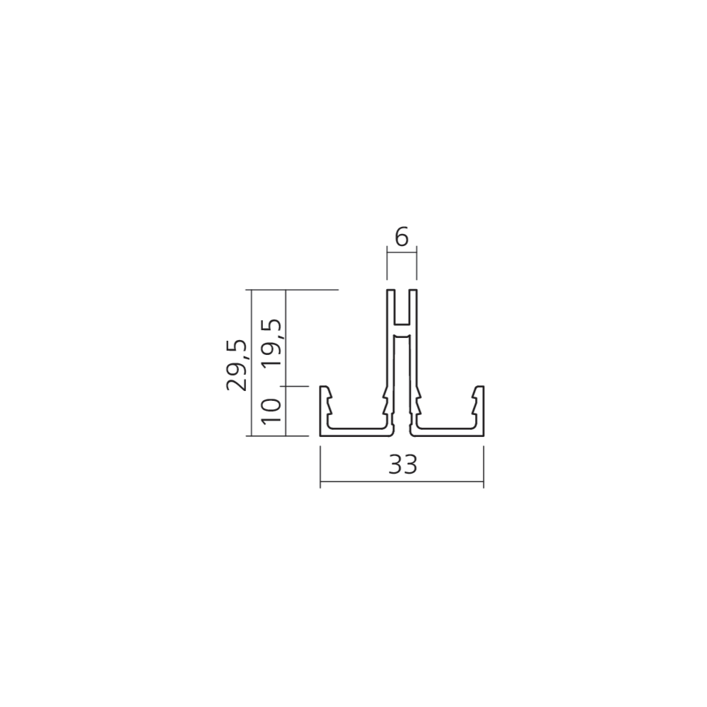 Crémaillère simple perforation SWIFT