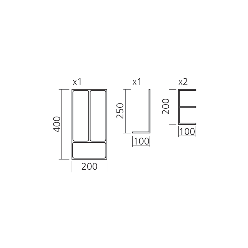 Range-couverts modulable CONNECT SET1