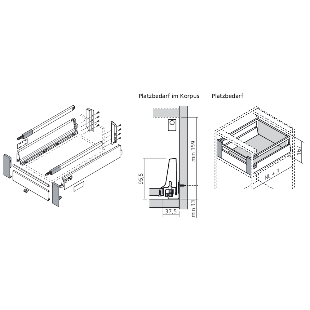 Kit d'attaches façade à l'anglaise antaro hauteur C