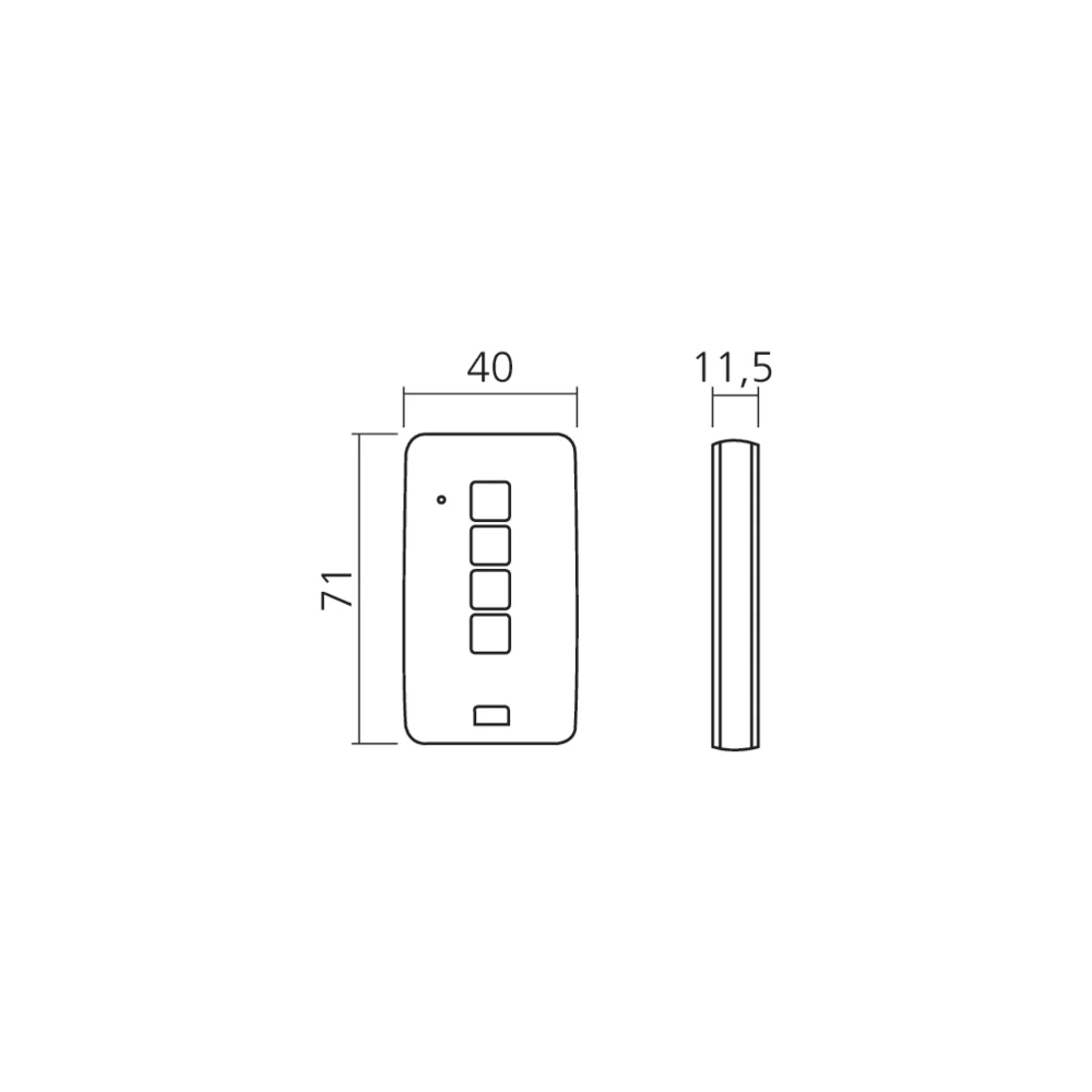 Télécommande pour penderie
