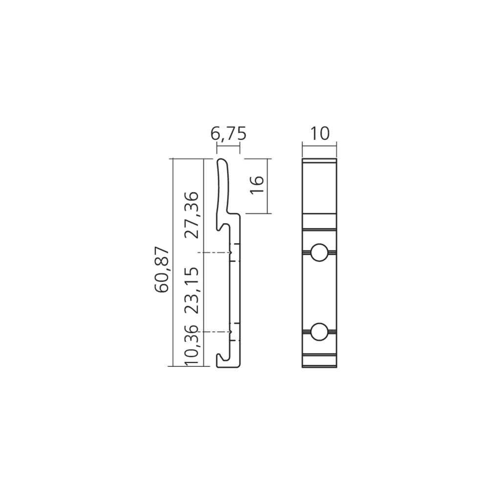 Fixateur métallique pour CRE35