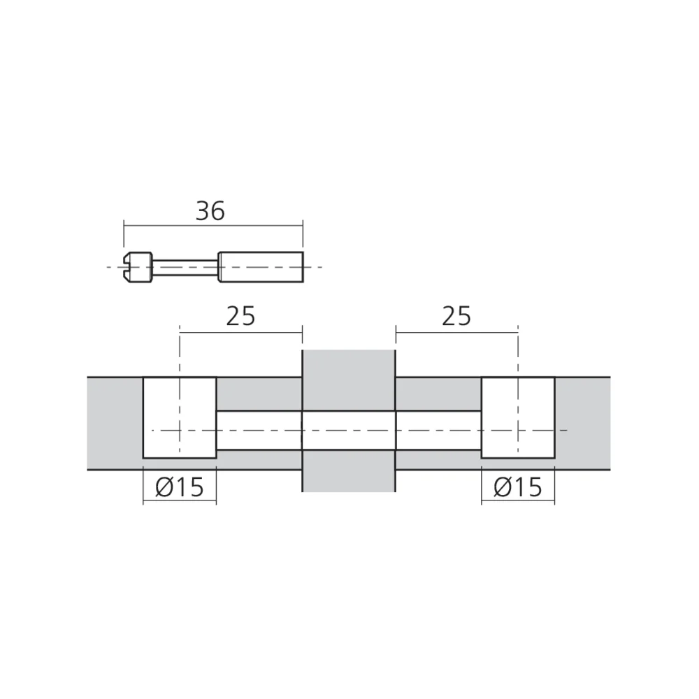 Tourillon double HÉLIBLOCK