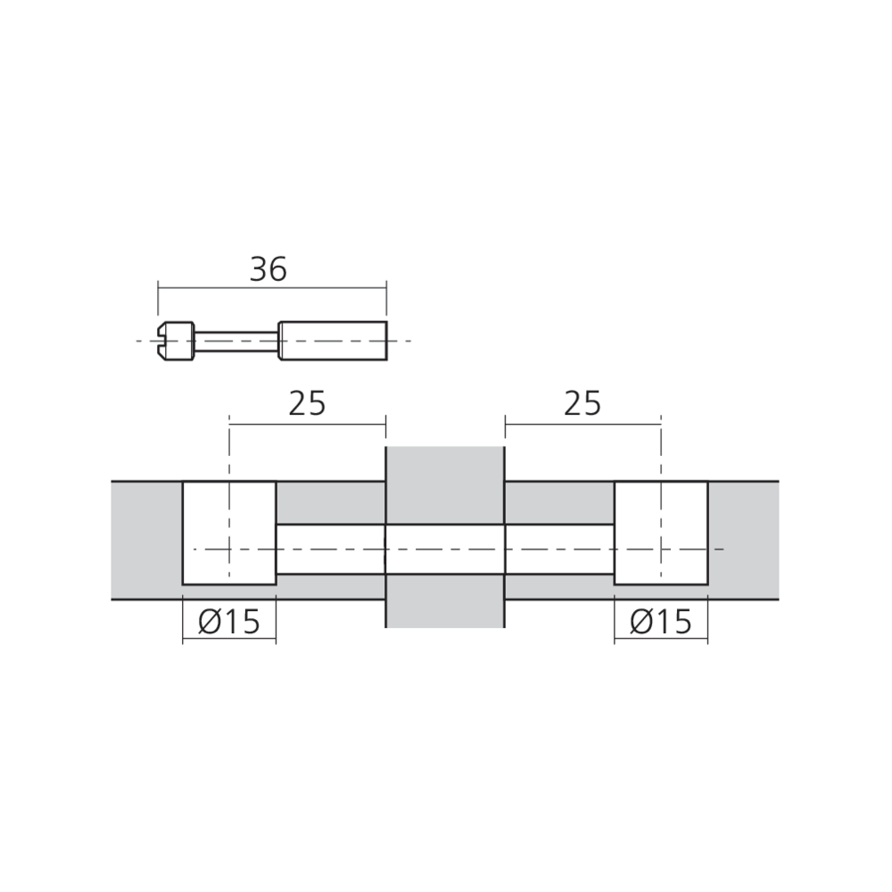 Tourillon double HÉLIBLOCK