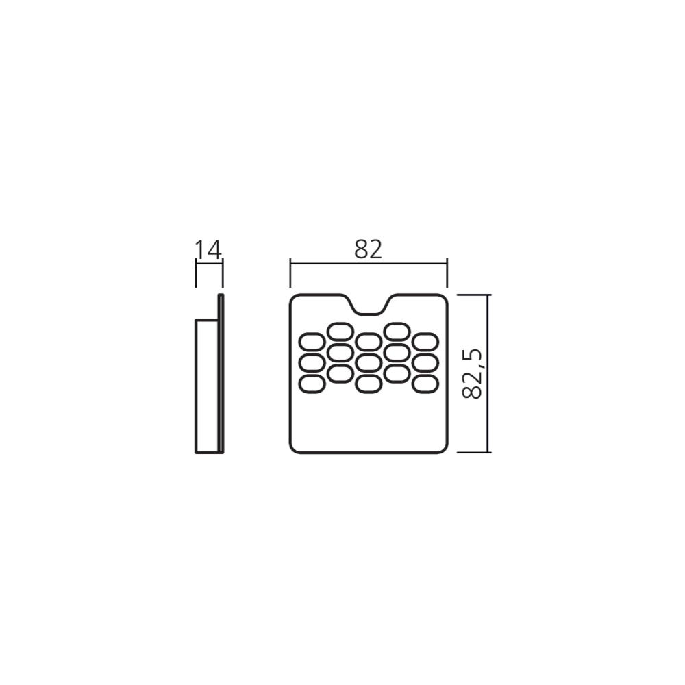 Fixation sur porte pour poubelle SDB